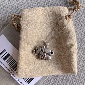 Sterling silver 925 elephant necklace